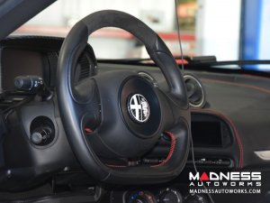 Alfa Romeo 4C Carbon Fiber Badge Cover Kit - Alfa Romeo Logo in White Alfa Romeo 4C Carbon Fiber Badge Cover Kit - Alfa Romeo Logo in White